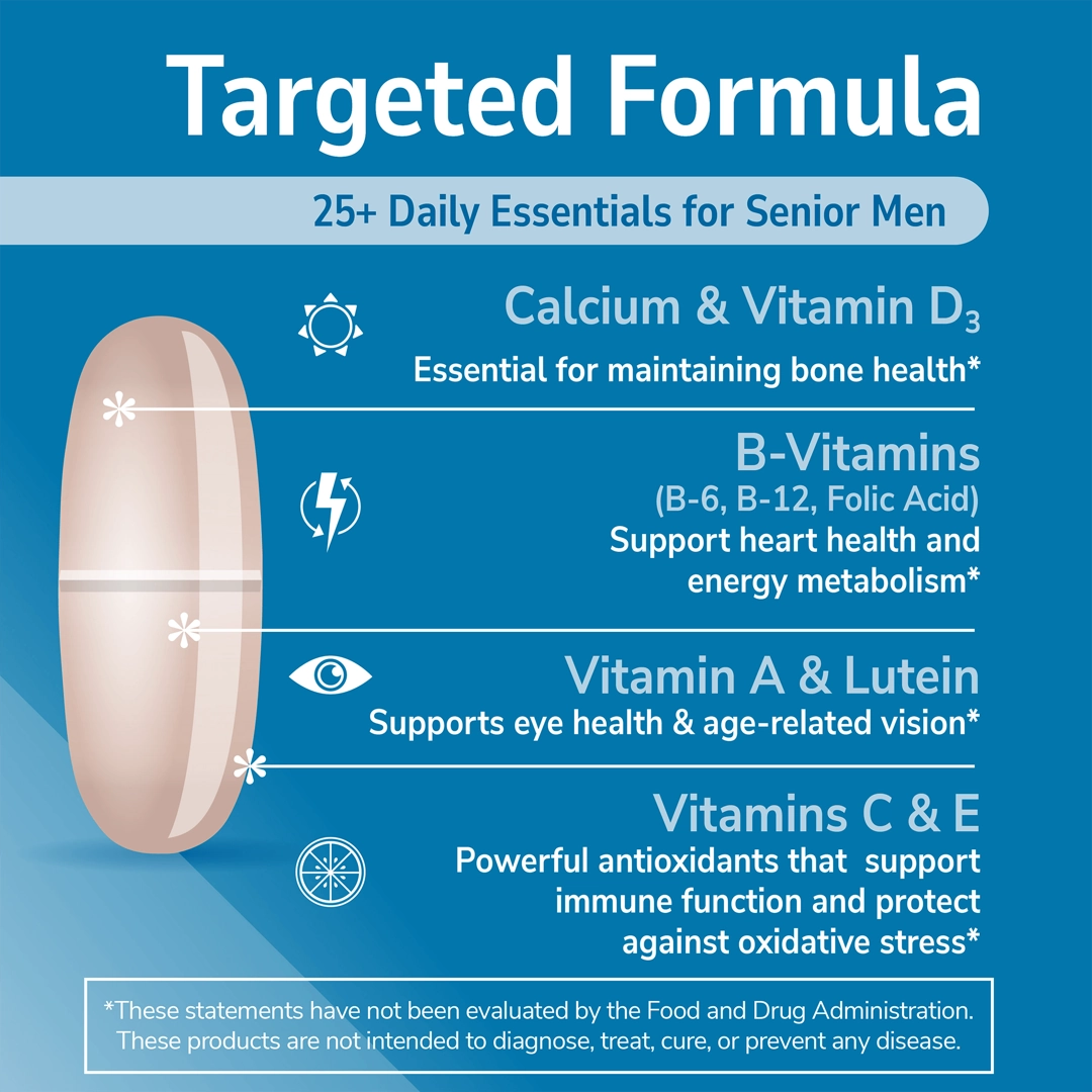 21st Century, Sentry Senior, Men's 50+, Multivitamin & Multimineral Supplement, 100 Tablets