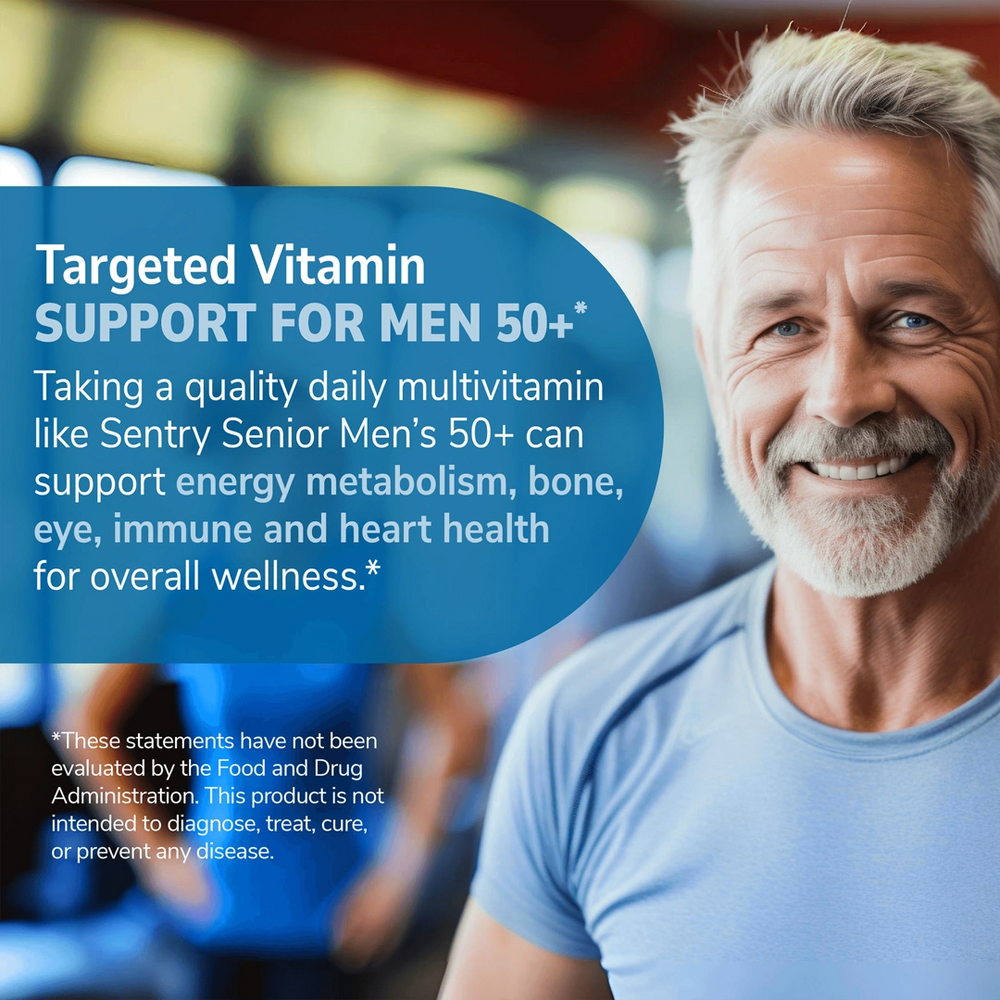 21st Century, Sentry Senior, Men's 50+, Multivitamin & Multimineral Supplement, 100 Tablets