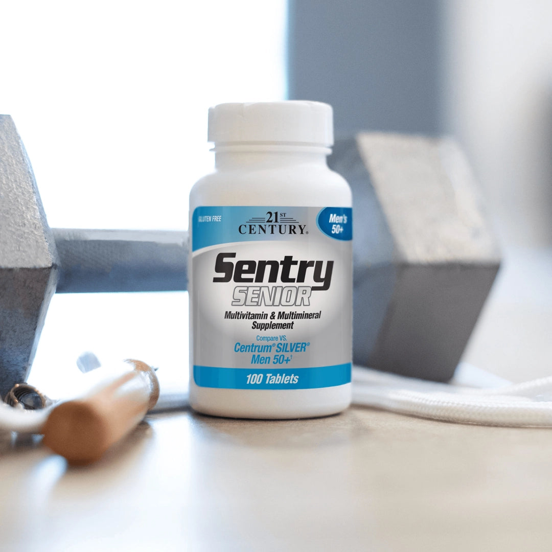 21st Century, Sentry Senior, Men's 50+, Multivitamin & Multimineral Supplement, 100 Tablets