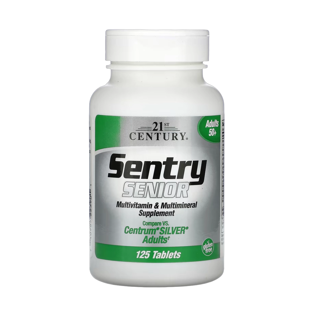 21st Century, Sentry Senior, Multivitamin & Multimineral Supplement, Adults 50+, 125 Tablets