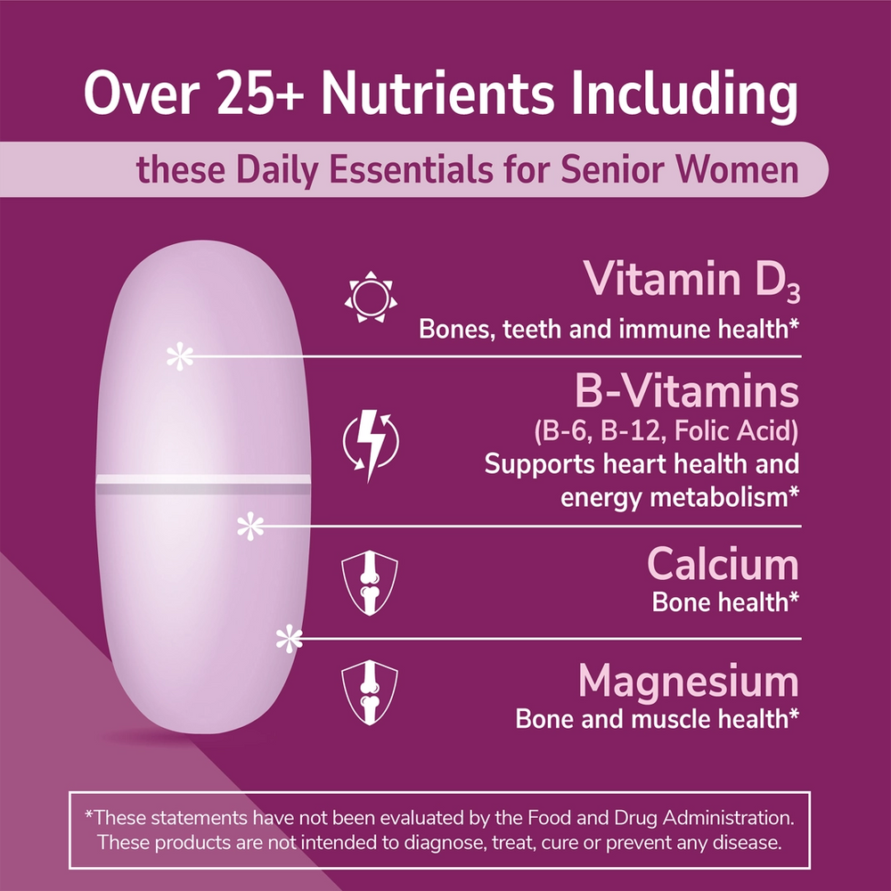 21st Century, Sentry Senior, Women's 50+, Multivitamin & Multimineral Supplement, 100 Tablets