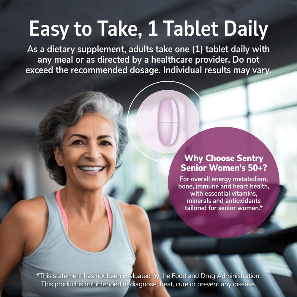 21st Century, Sentry Senior, Women's 50+, Multivitamin & Multimineral Supplement, 100 Tablets