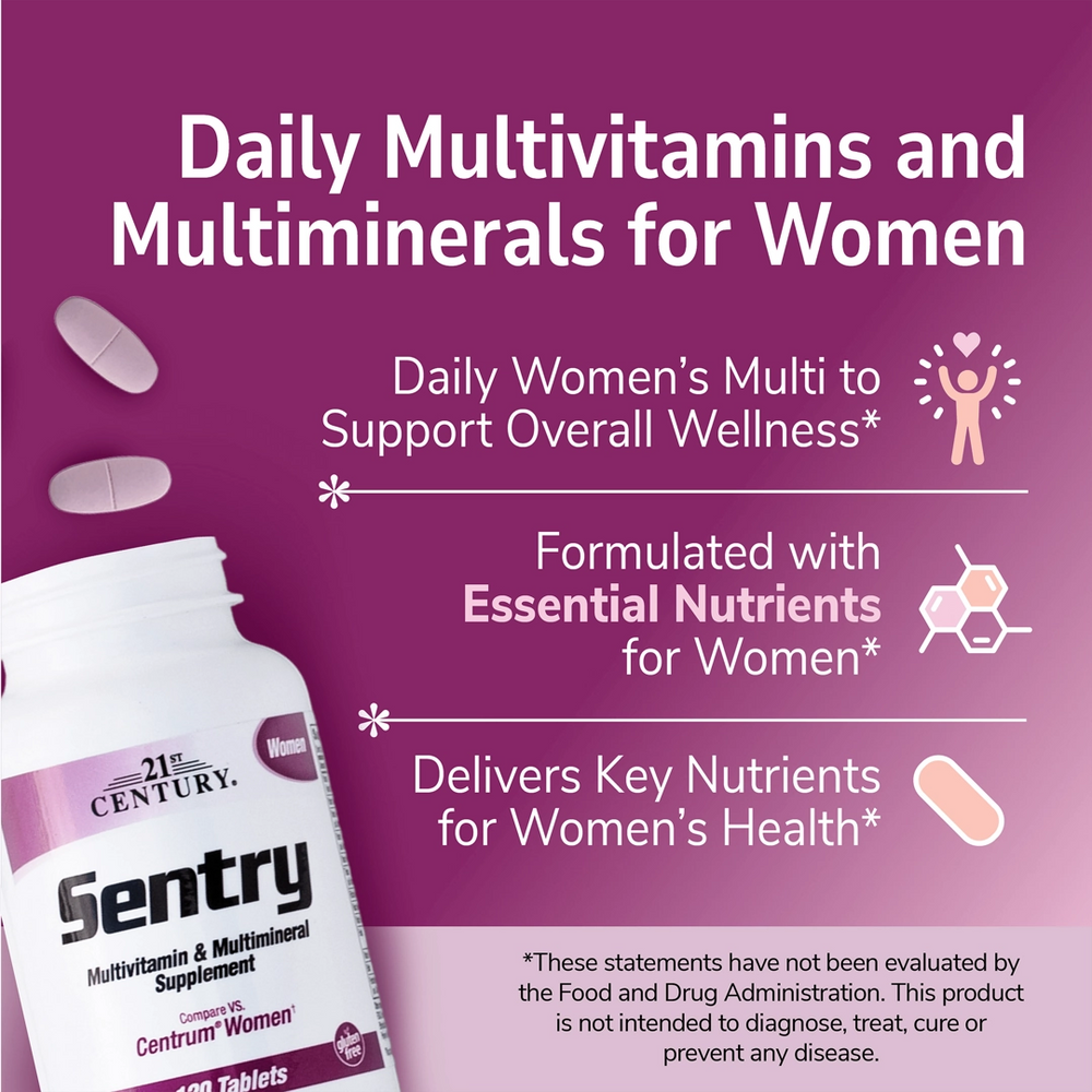 21st Century, Sentry Women, Multivitamin & Multimineral Supplement, 120 Tablets