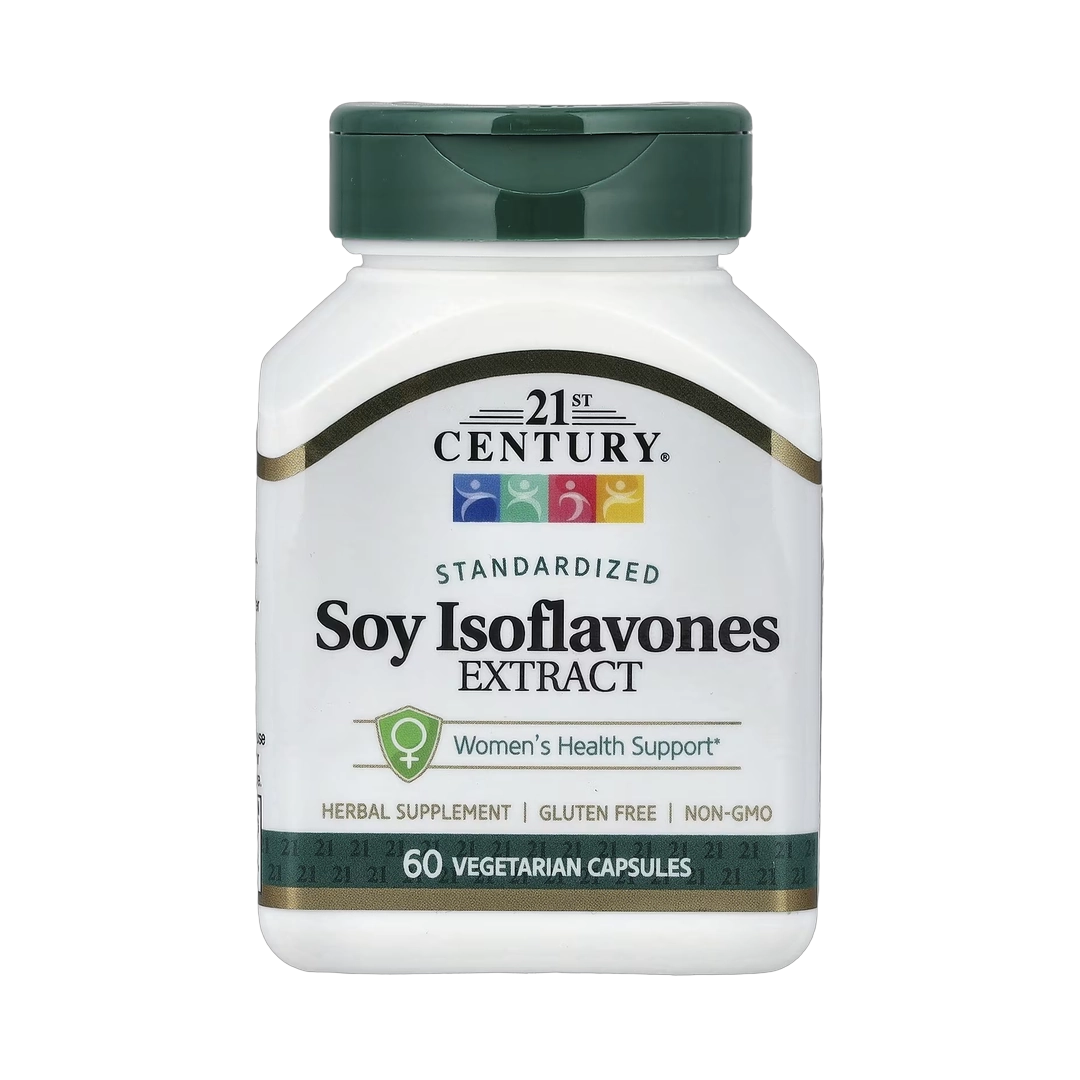21st Century, Soy Isoflavones Extract, Standardized, 60 Vegetarian Capsules