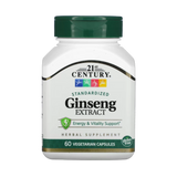 21st Century, Standardized Ginseng Extract, 60 Vegetarian Capsule
