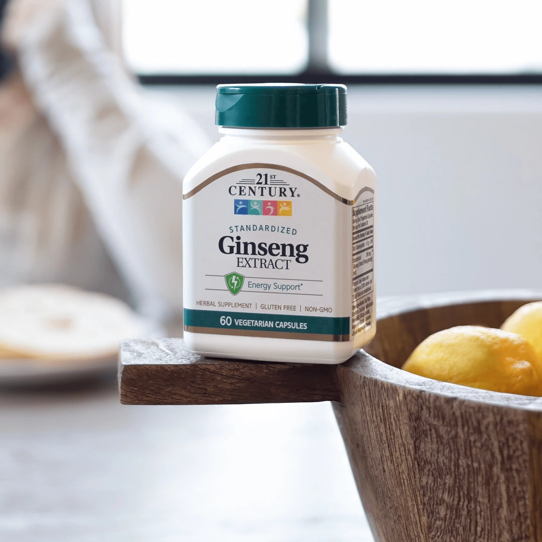 21st Century, Standardized Ginseng Extract, 60 Vegetarian Capsule