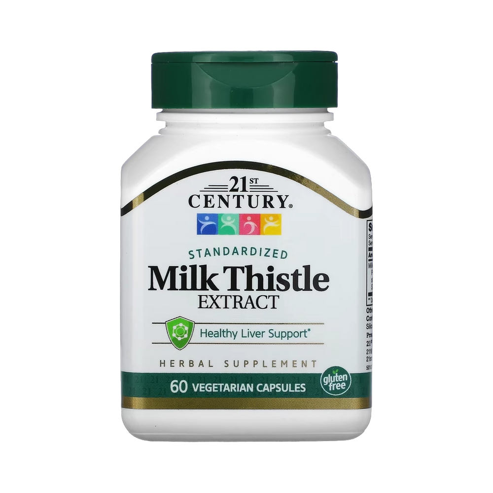 21st Century, Standardized Milk Thistle Extract, 60 Vegetarian Capsules