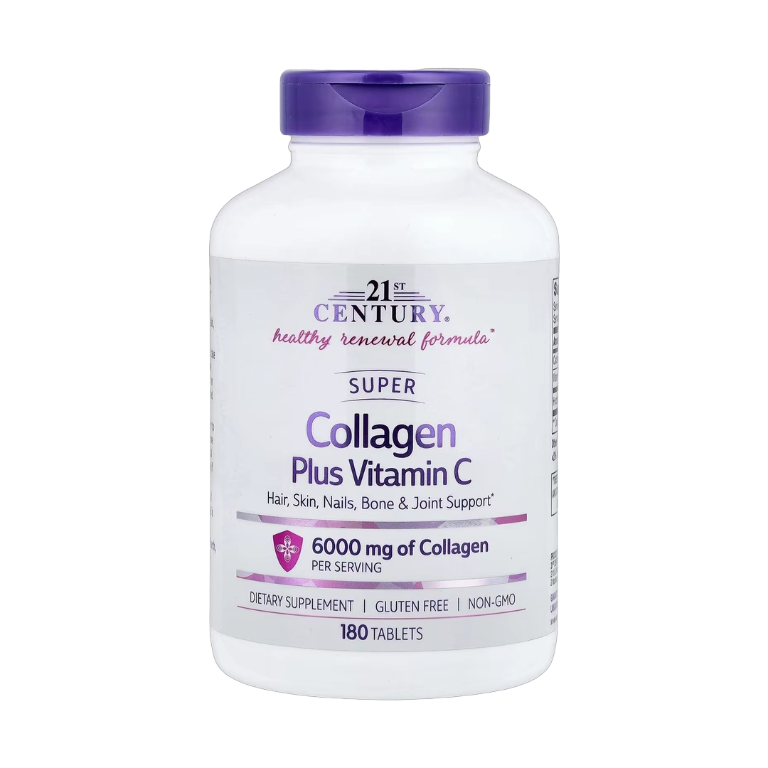 21st Century, Super Collagen Plus Vitamin C, 180 Tablets