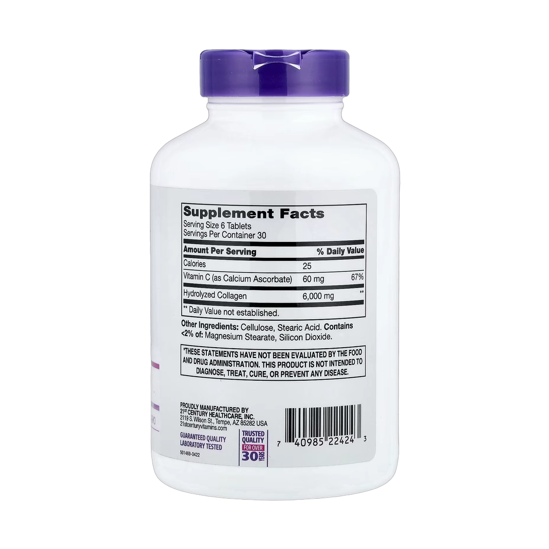 21st Century, Super Collagen Plus Vitamin C, 180 Tablets