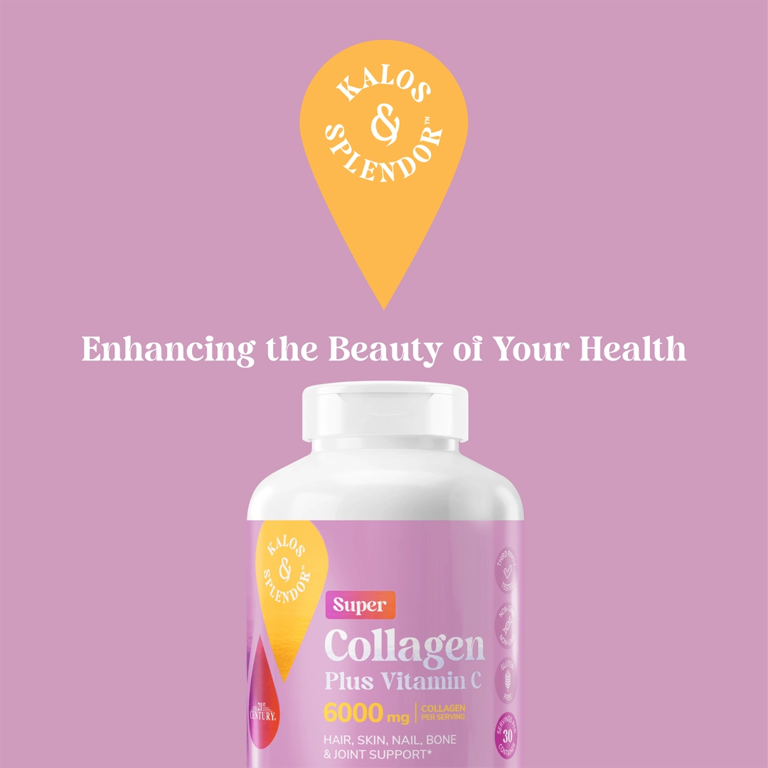 21st Century, Super Collagen Plus Vitamin C, 180 Tablets