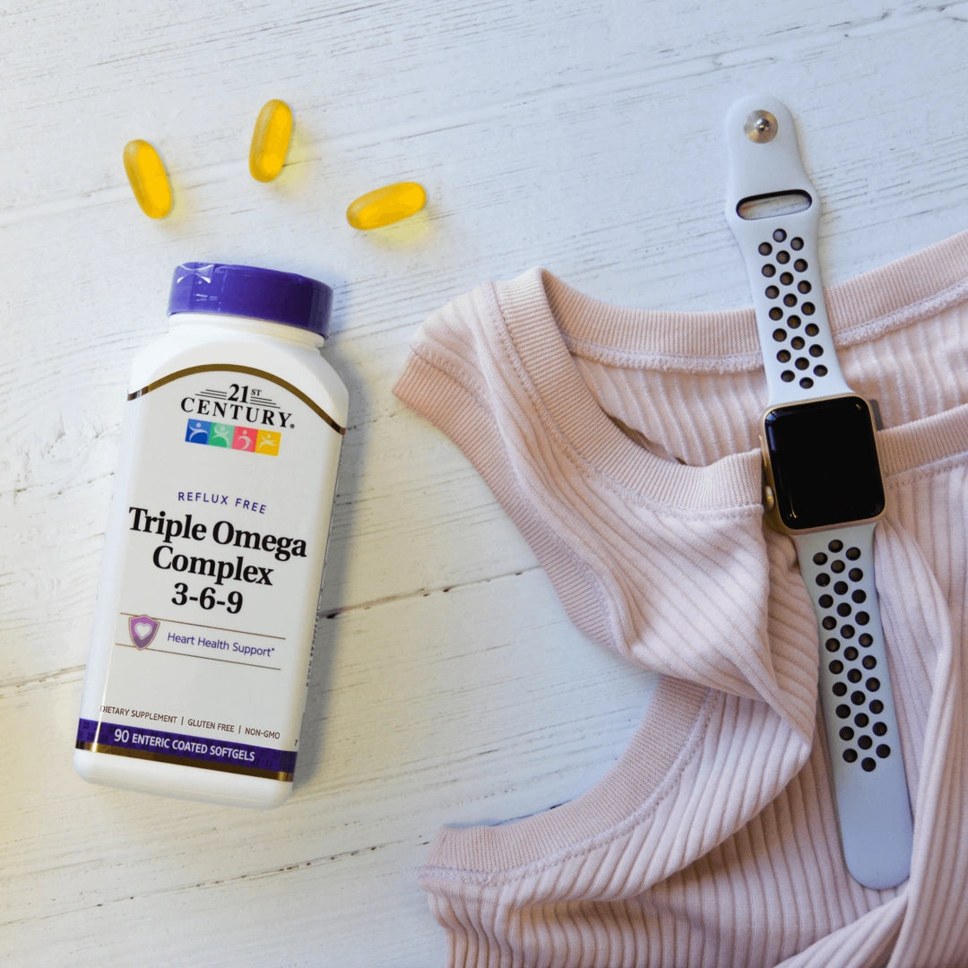 21st Century, Triple Omega Complex 3-6-9, 180 Enteric Coated Softgels
