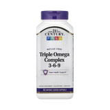 21st Century, Triple Omega Complex 3-6-9, 90 Enteric Coated Softgels