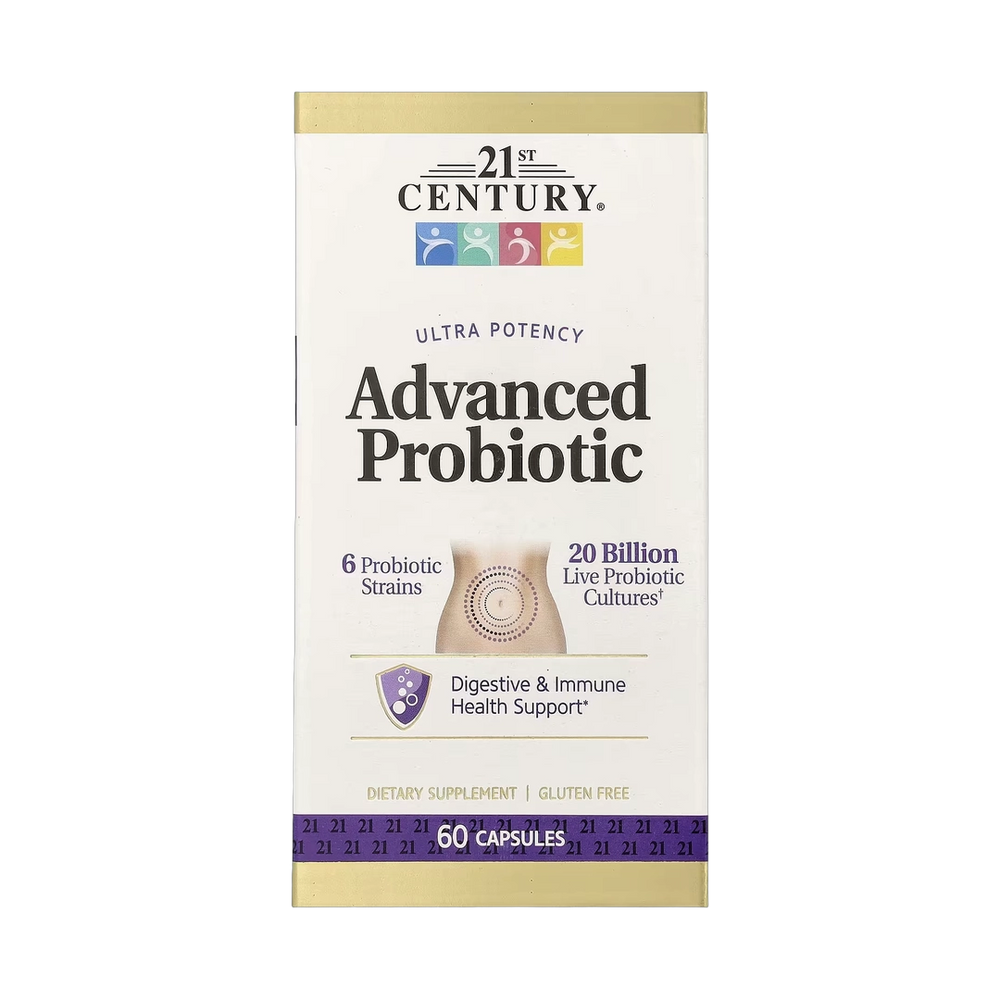 21st Century, Ultra Potency Advanced Probiotic, 60 Capsules