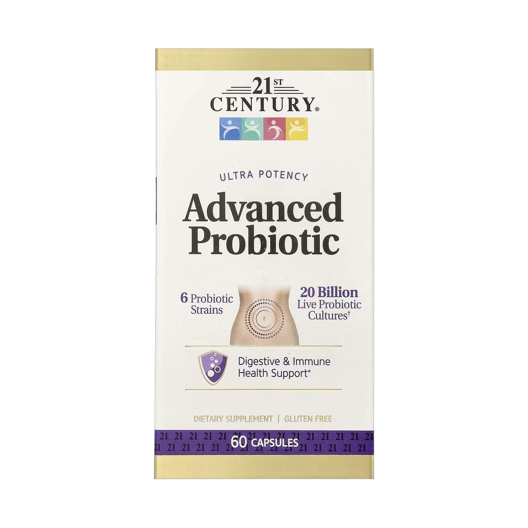 21st Century, Ultra Potency Advanced Probiotic, 60 Capsules
