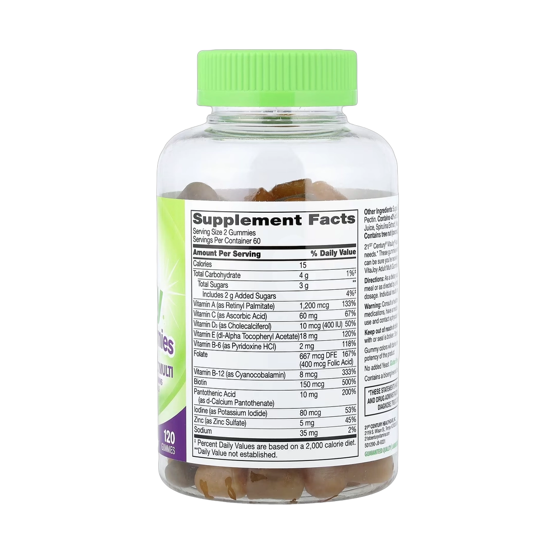 21st Century, VitaJoy® Adult Multi Gummies, Fruit, 120 Gummies