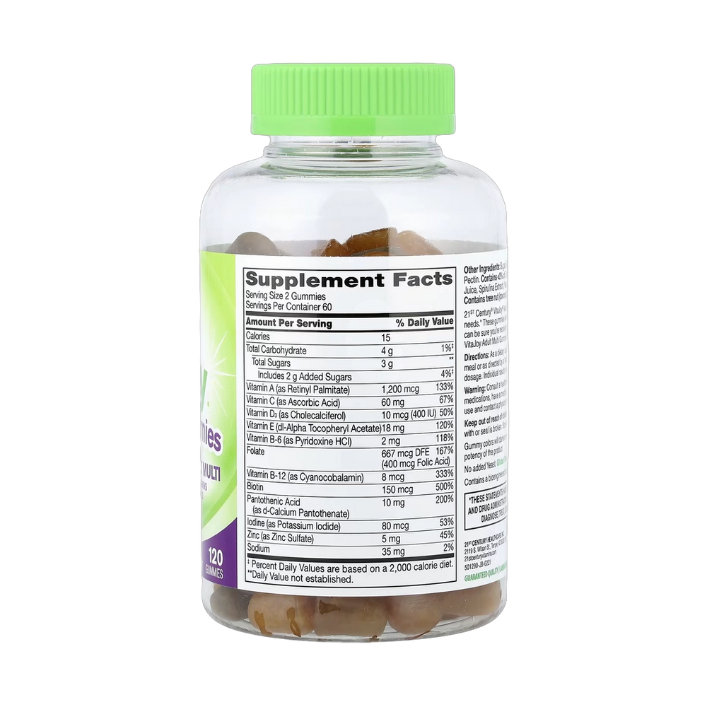 21st Century, VitaJoy® Adult Multi Gummies, Fruit, 120 Gummies