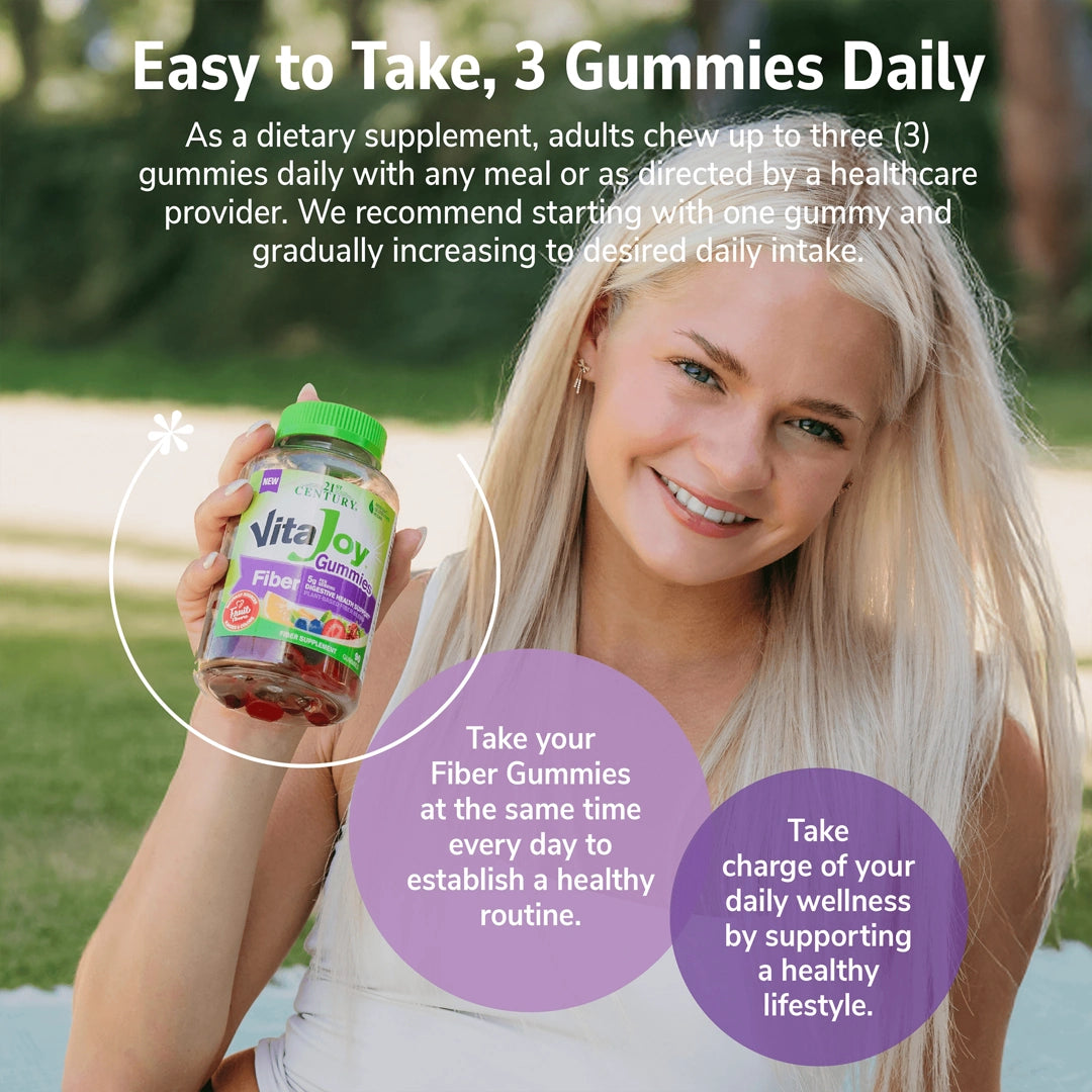 21st Century, VitaJoy® Gummies, Fiber, Fruit, 90 Gummies