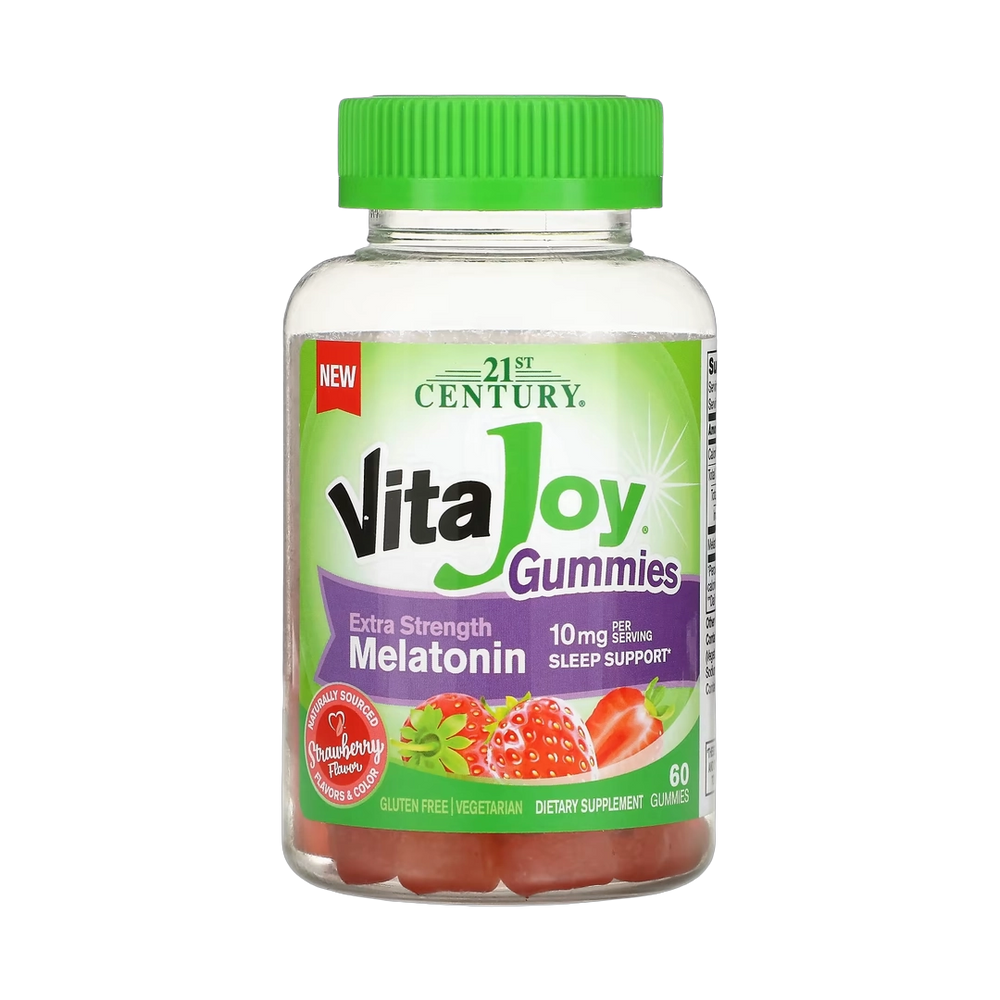 21st Century, VitaJoy® Melatonin Gummies, Strawberry, 60 Gummies