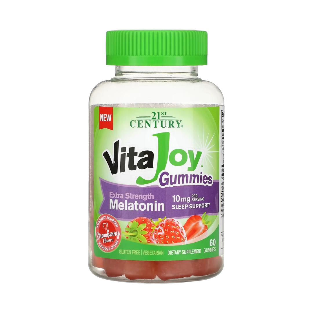 21st Century, VitaJoy® Melatonin Gummies, Strawberry, 60 Gummies