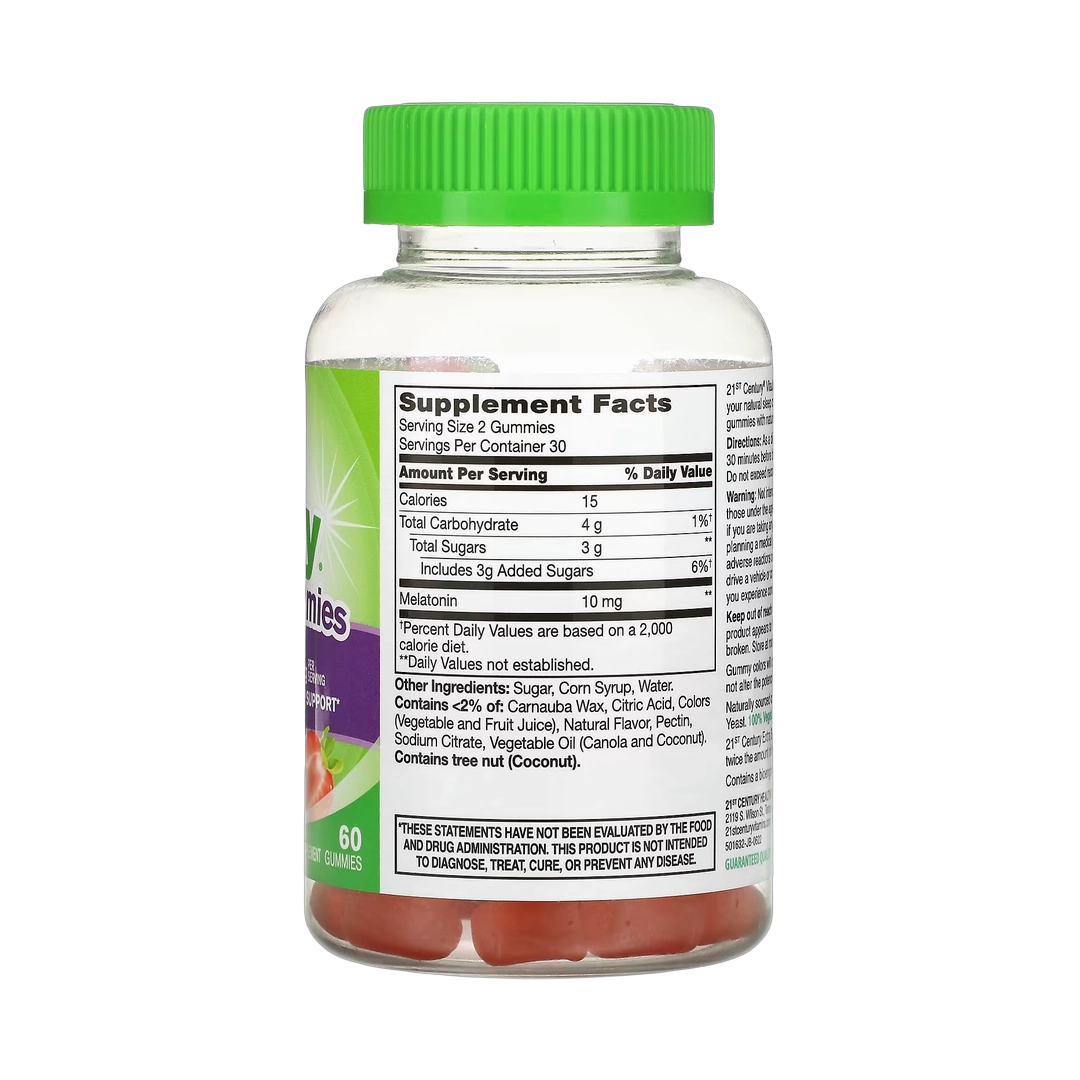 21st Century, VitaJoy® Melatonin Gummies, Strawberry, 60 Gummies