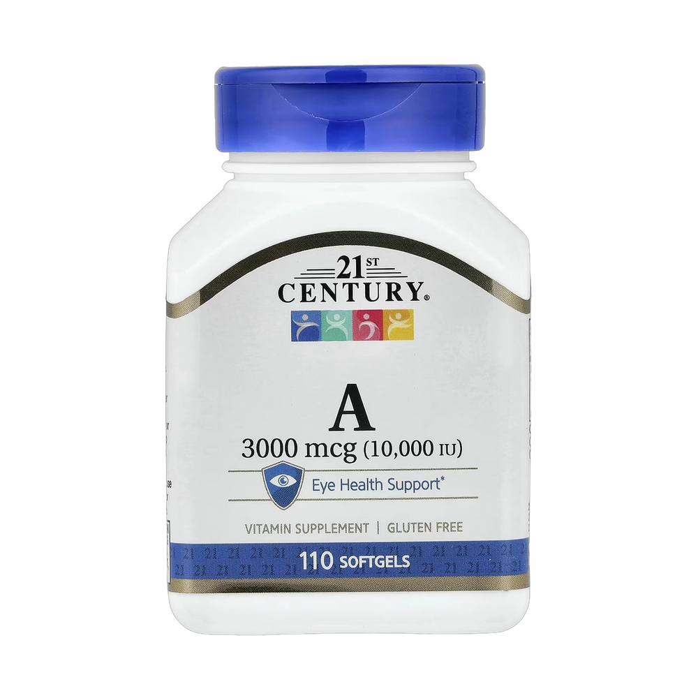 21st Century, Vitamin A, 3,000 mcg (10,000 IU), 110 Softgels