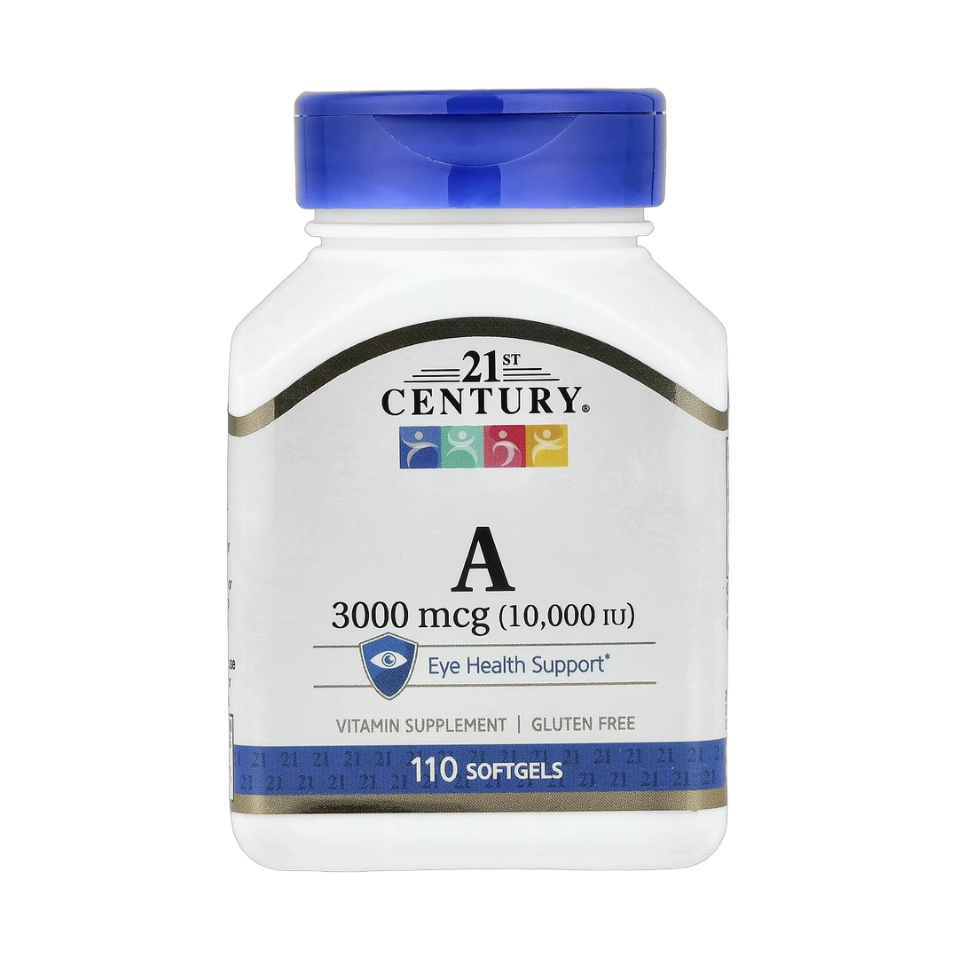 21st Century, Vitamin A, 3,000 mcg (10,000 IU), 110 Softgels