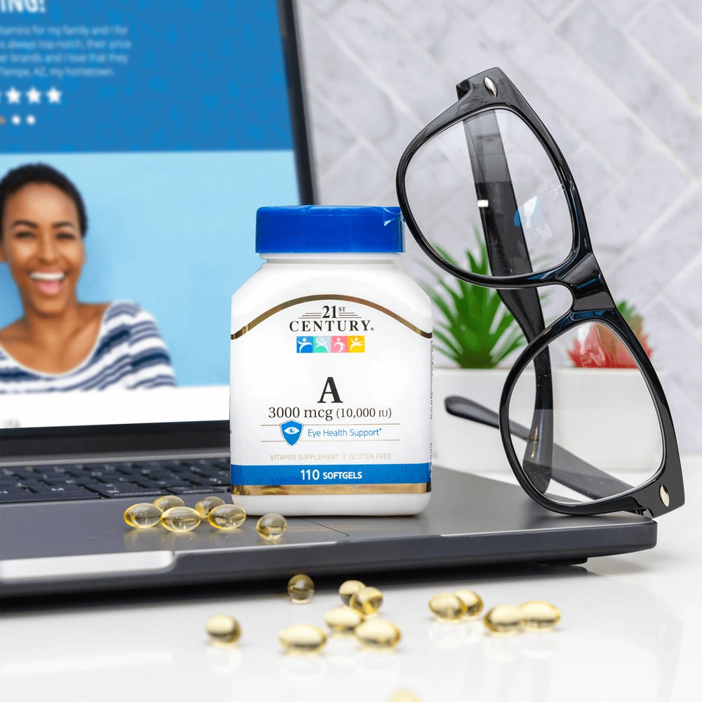 21st Century, Vitamin A, 3,000 mcg (10,000 IU), 110 Softgels