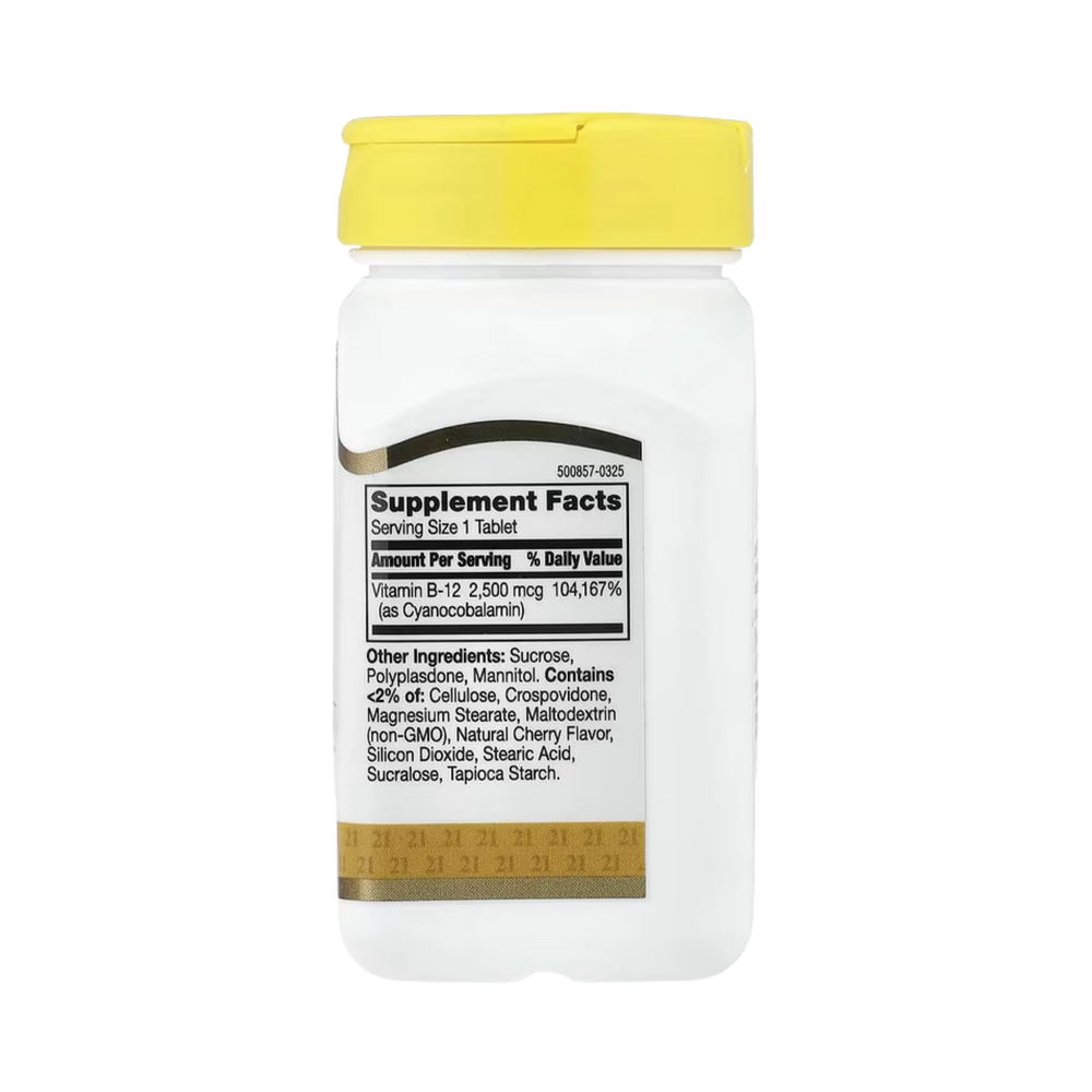 21st Century, Vitamin B-12, Cherry, 2,500 mcg, 110 Tablets