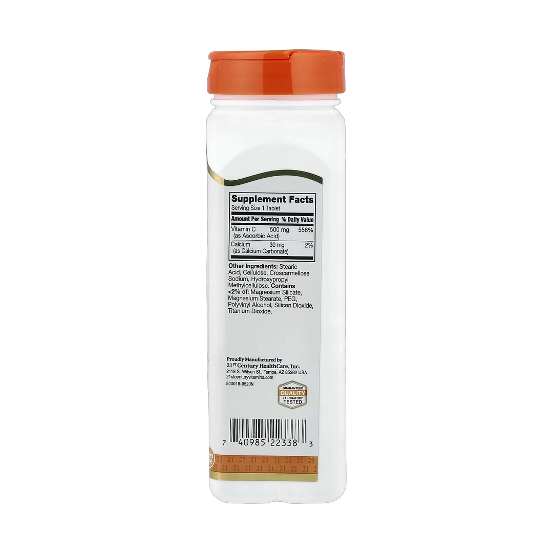 21st Century, Vitamin C, 500 mg, 250 Tablets