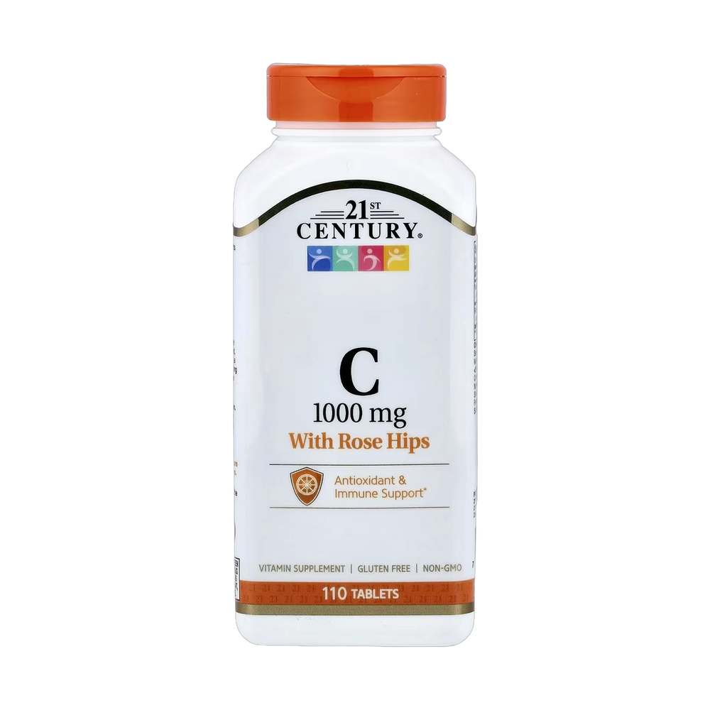 21st Century, Vitamin C with Rose Hips, 110 Tablets
