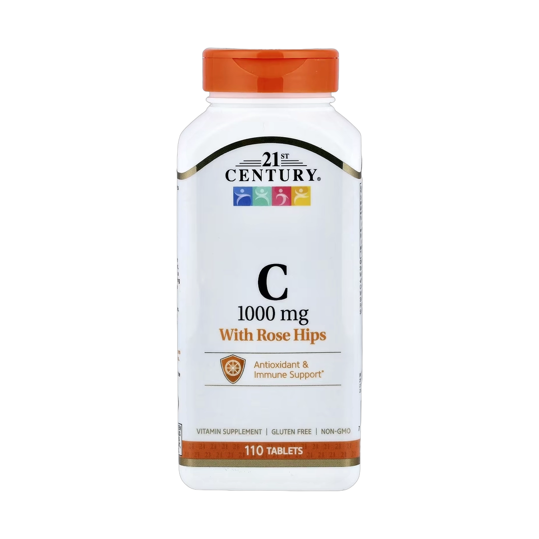 21st Century, Vitamin C with Rose Hips, 110 Tablets