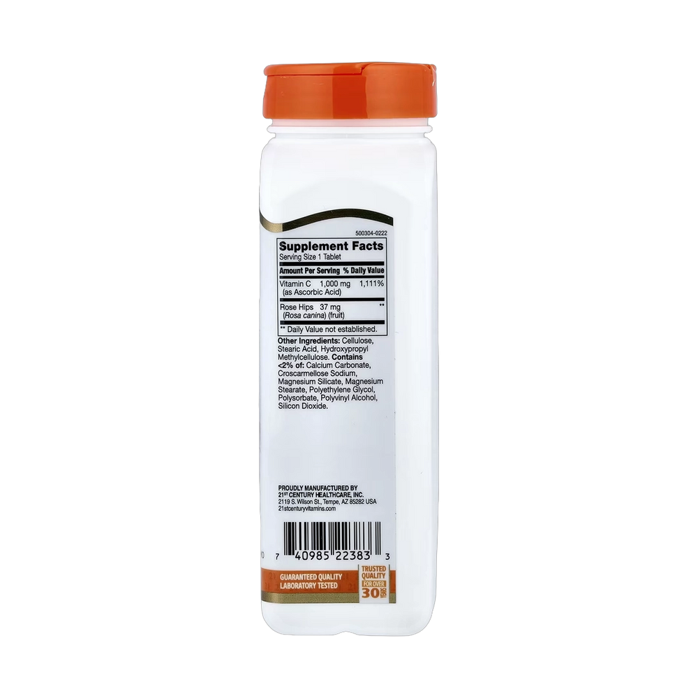 21st Century, Vitamin C with Rose Hips, 110 Tablets