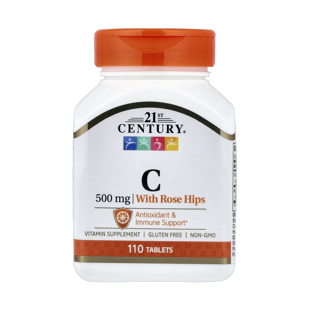 21st Century, Vitamin C with Rose Hips, 500 mg, 110 Tablets