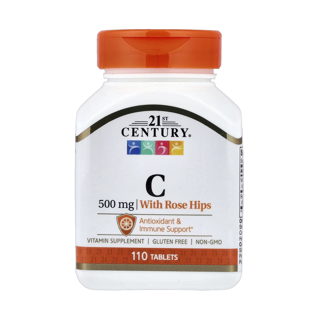 21st Century, Vitamin C with Rose Hips, 500 mg, 110 Tablets