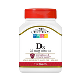 21st Century Vitamin D, 1000iu, 110 Tablets