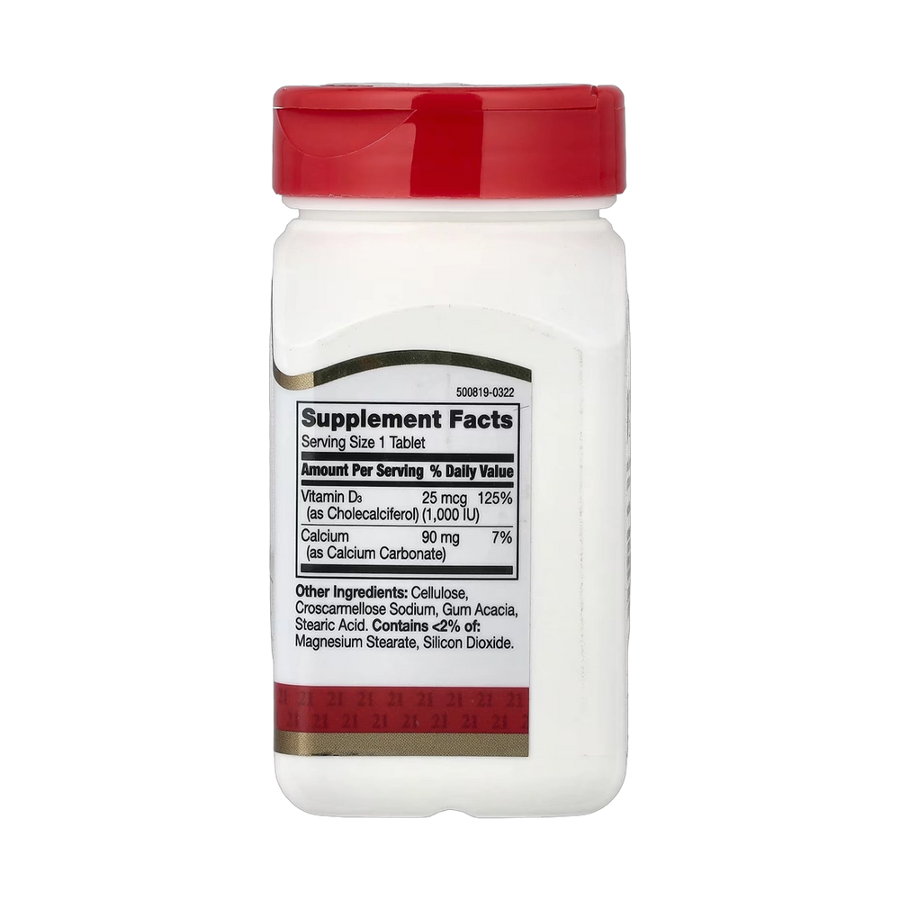21st Century, Vitamin D3, 25 mcg (1,000 IU), 300 Tablets