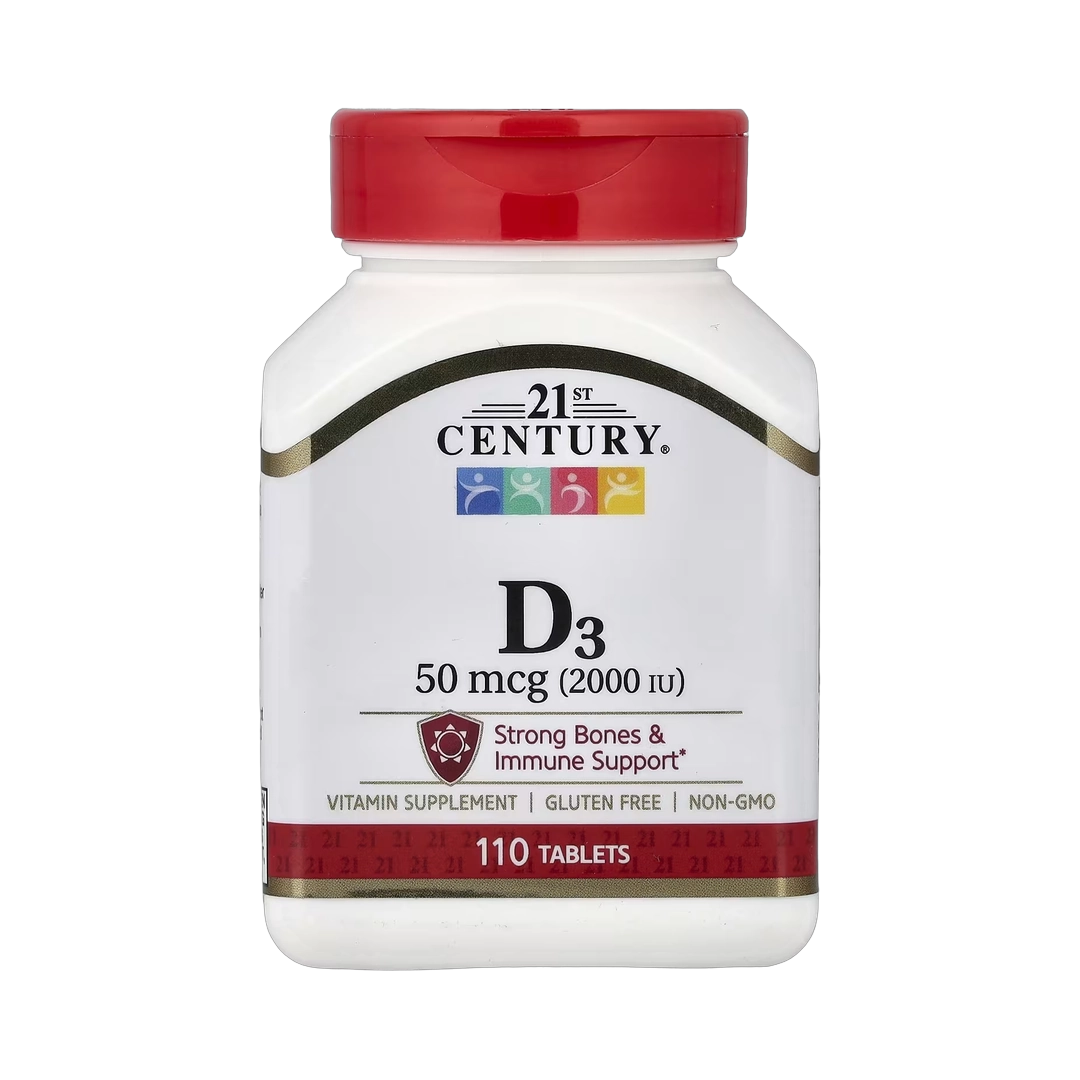 21st Century, Vitamin D3, 50 mcg (2,000 IU), 110 Tablets