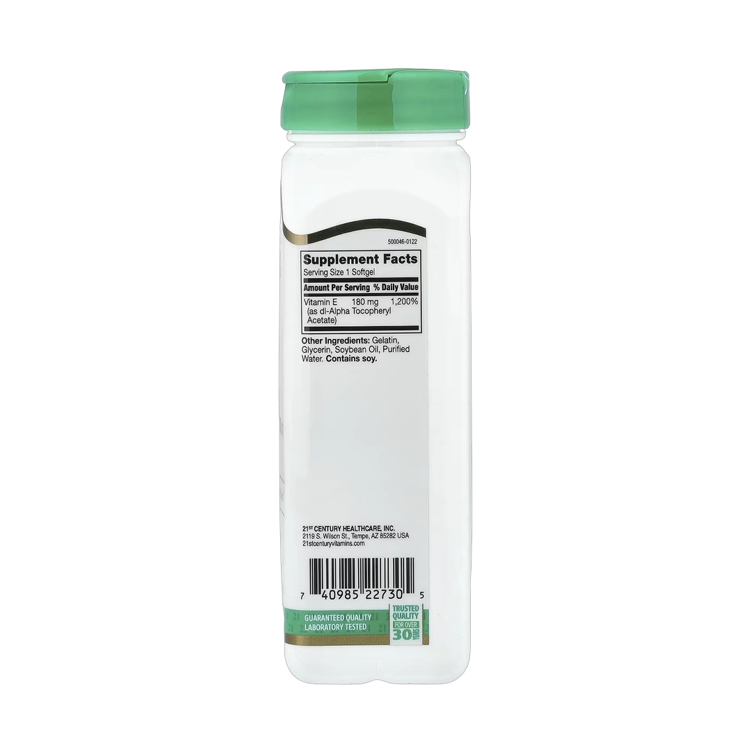 21st Century, Vitamin E, 180 mg (400 IU), 250 Softgels