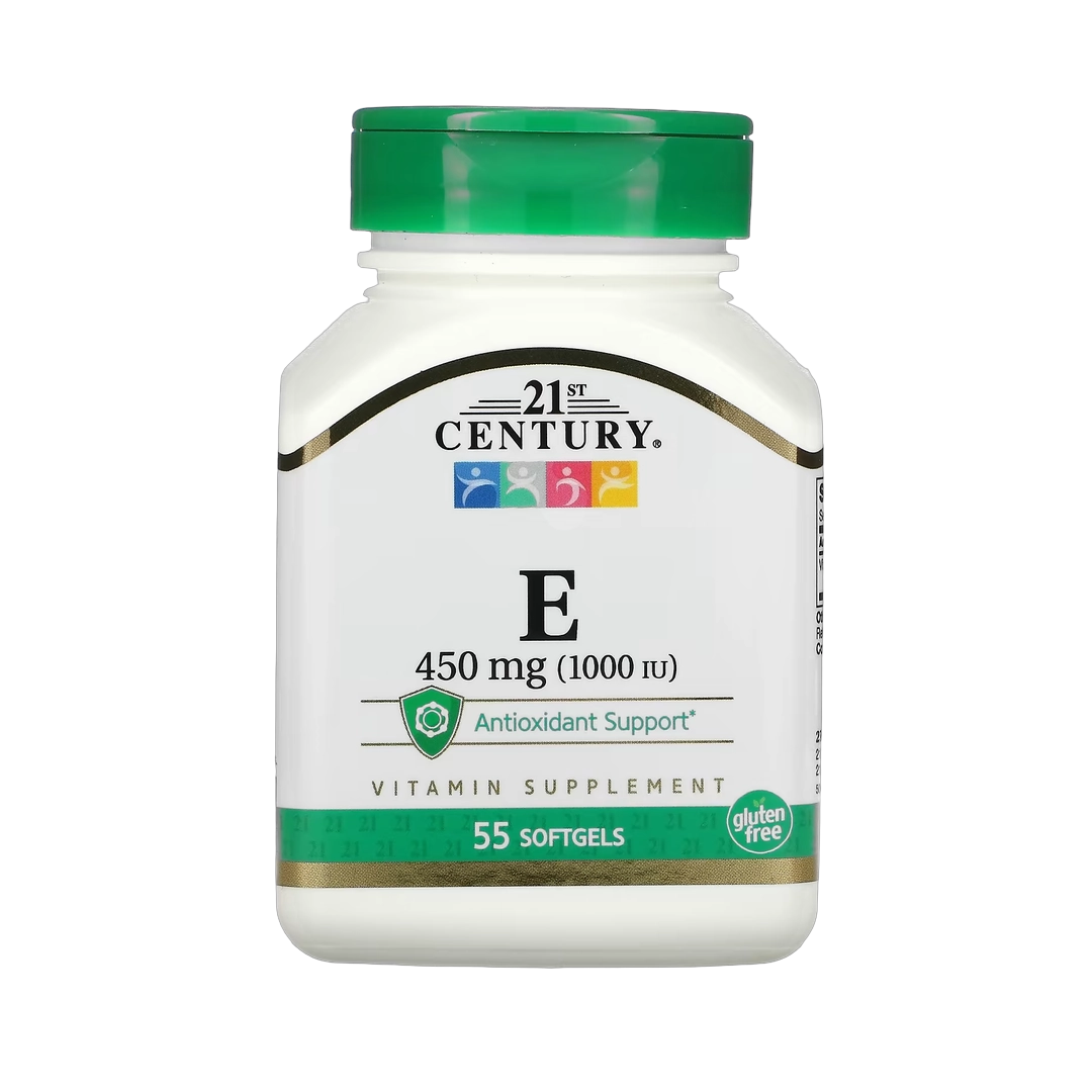 21st Century, Vitamin E, 450 mg (1,000 IU), 55 Softgels