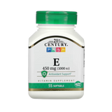 21st Century, Vitamin E, 450 mg (1,000 IU), 55 Softgels