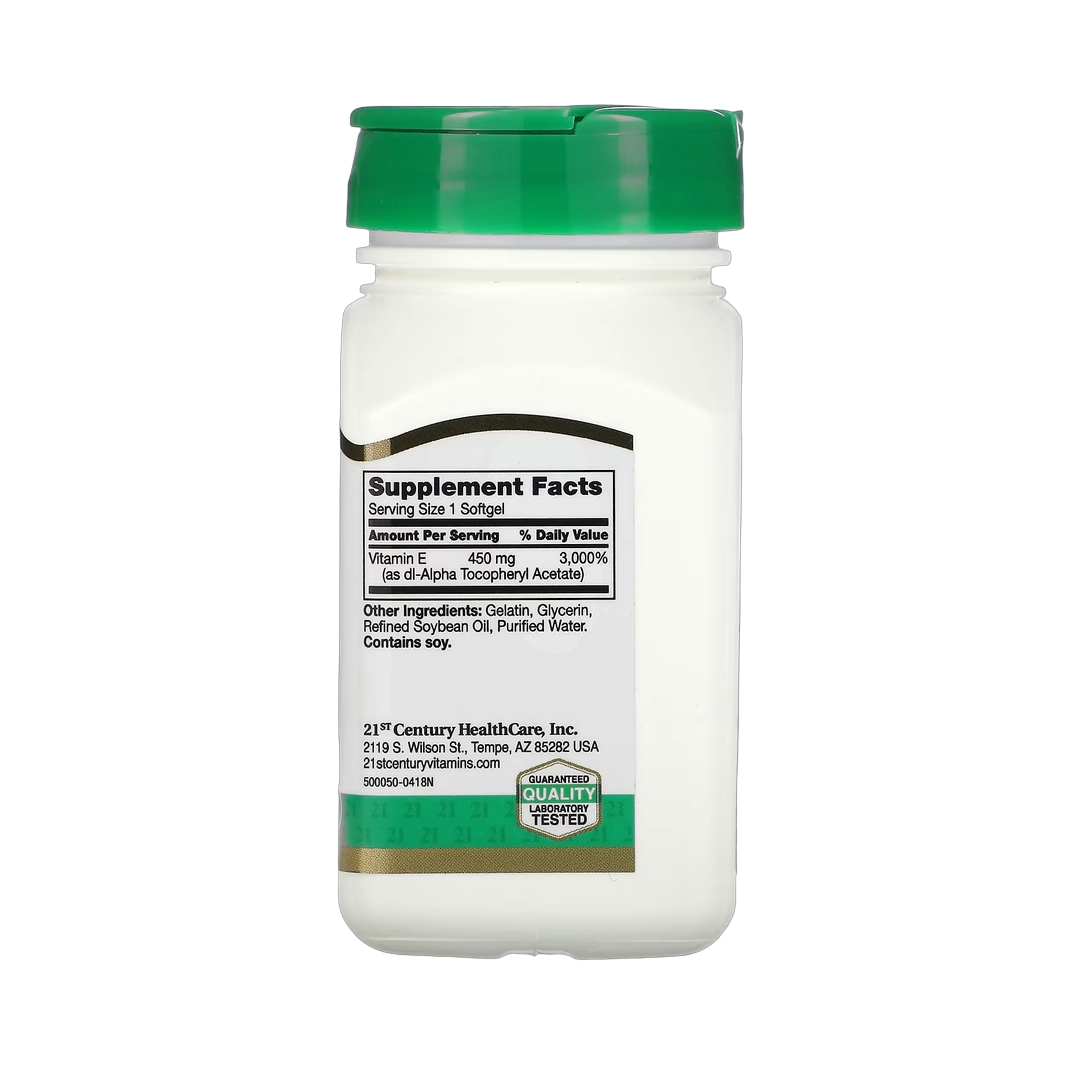 21st Century, Vitamin E, 450 mg (1,000 IU), 55 Softgels