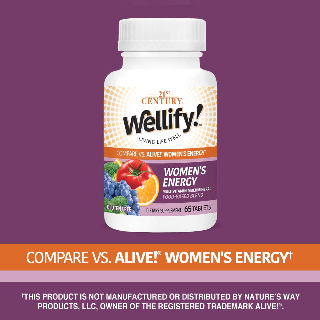 21st Century, Wellify!™ Women's Energy, Multivitamin Multimineral, 65 Tablets