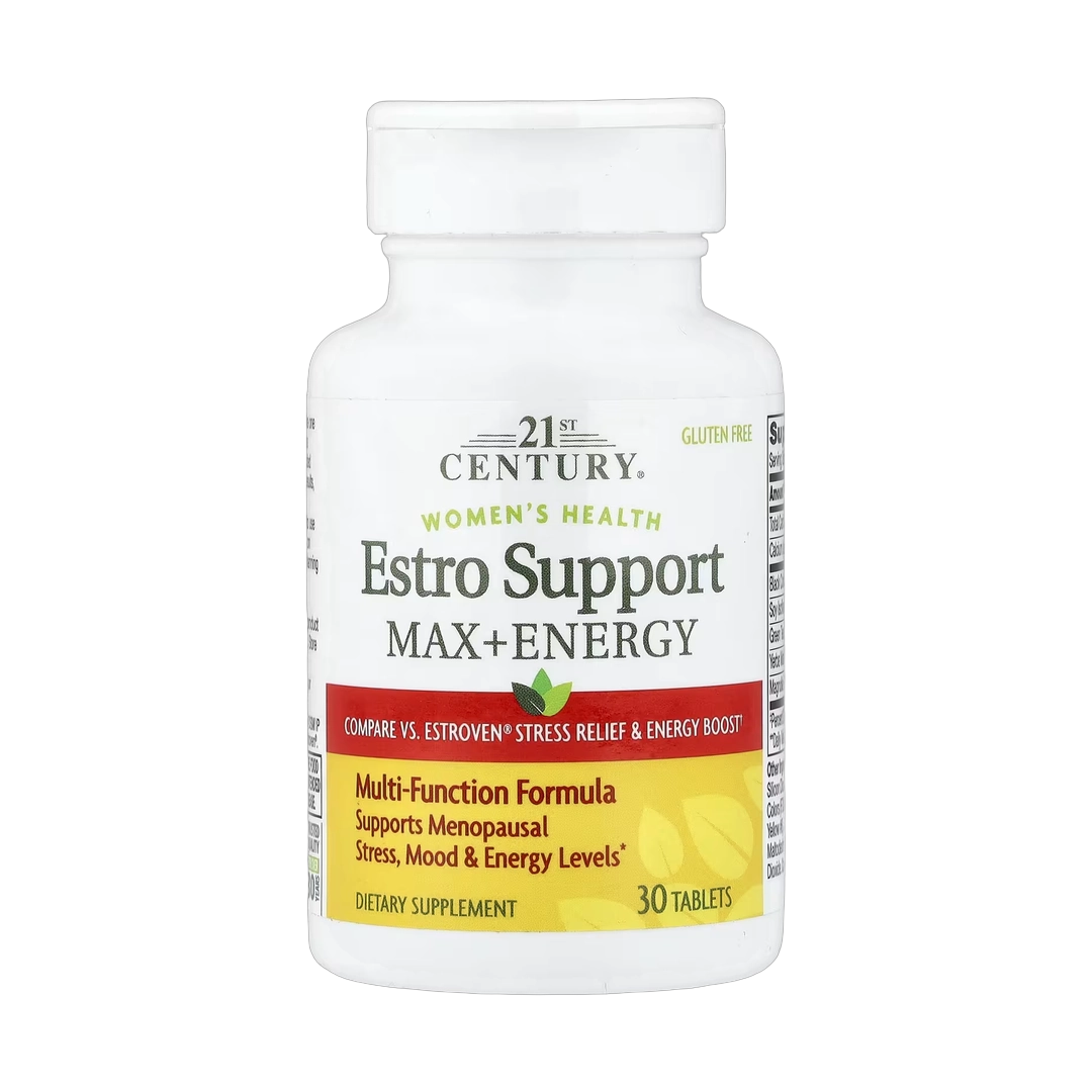 21st Century, Women's Health, Estro Support Max + Energy, 30 Tablets