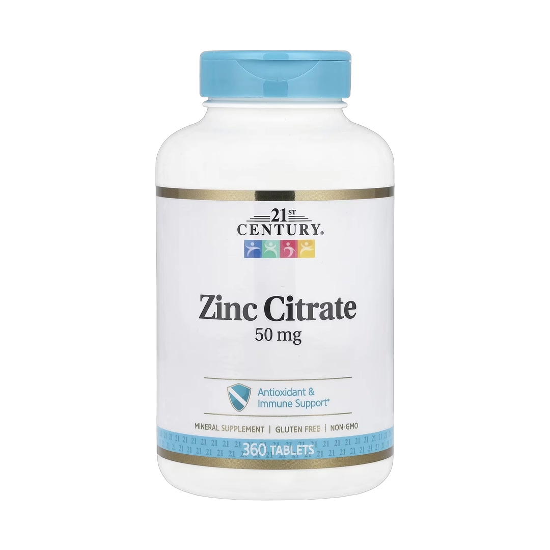 21st Century, Zinc Citrate, 50 mg, 360 Tablets