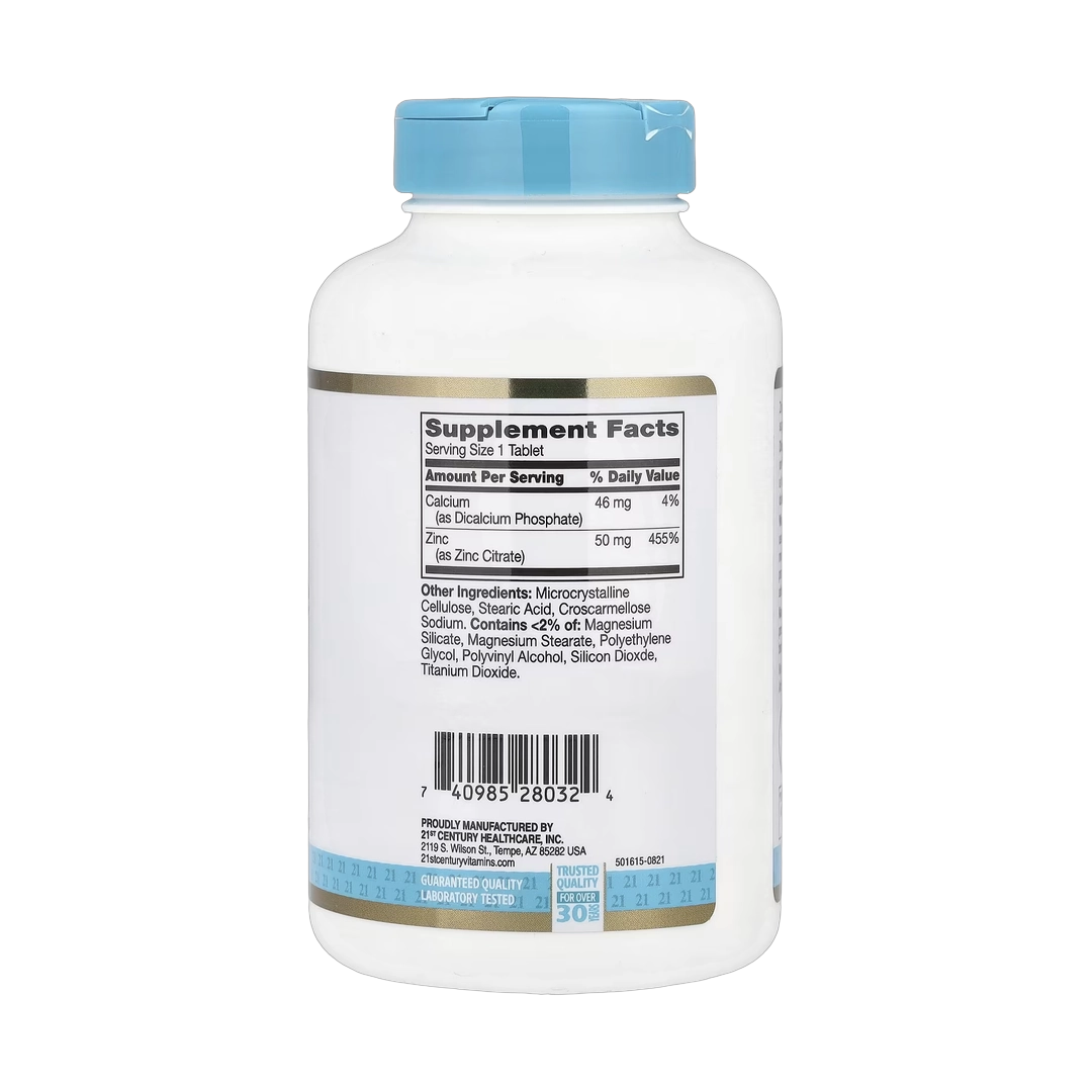 21st Century, Zinc Citrate, 50 mg, 360 Tablets