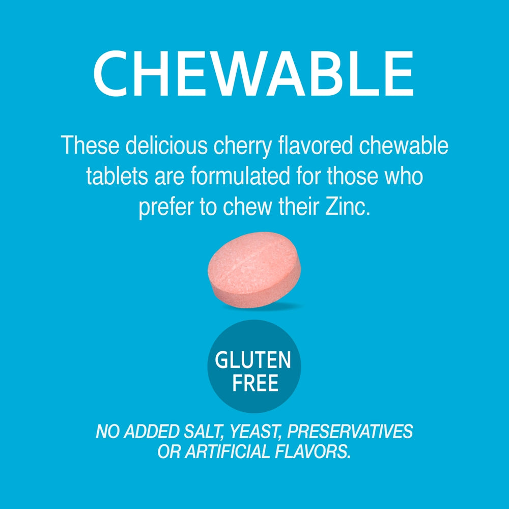 21st Century, Zinc Plus Vitamins C & B-6, Chewable, Cherry Flavor, 90 Tablets