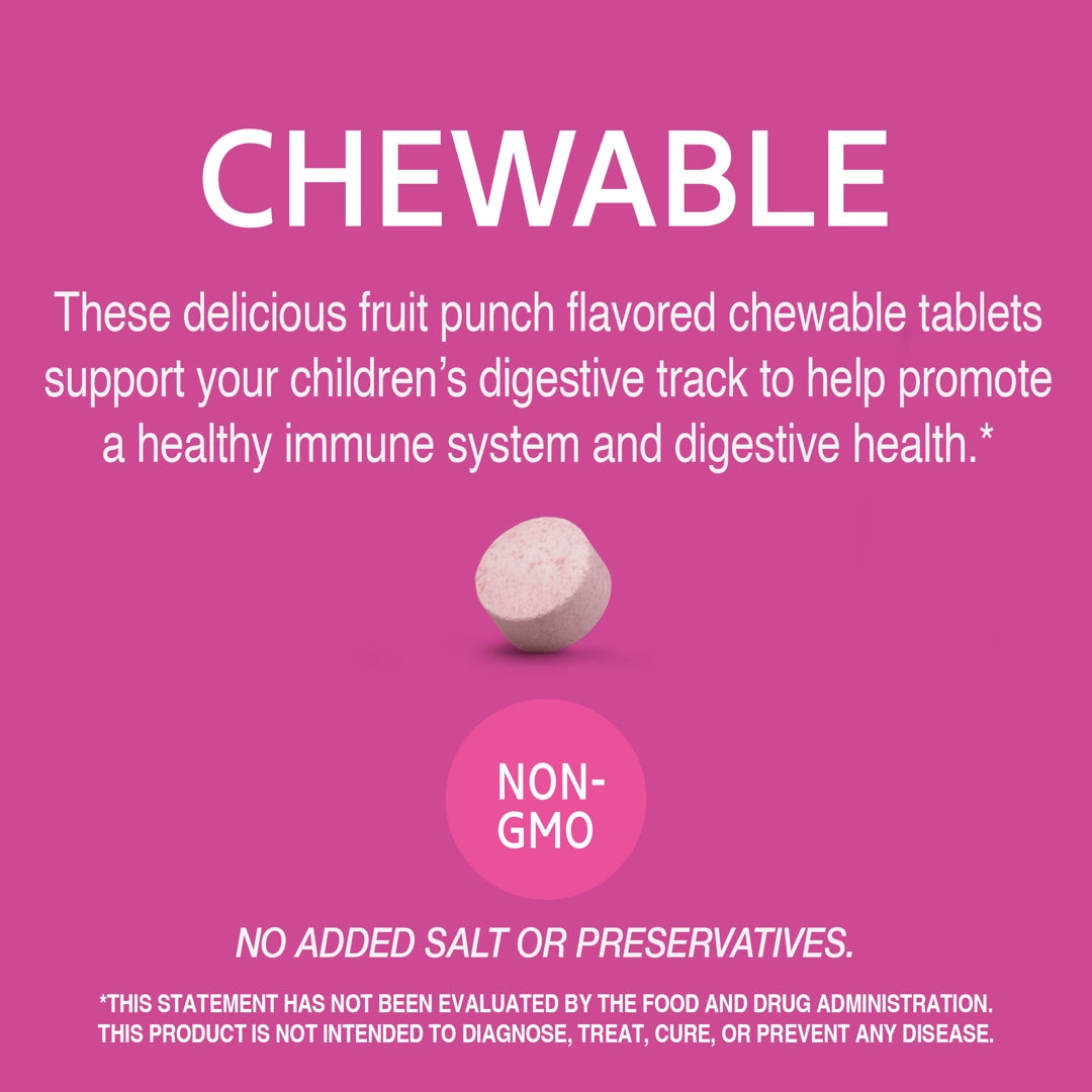 21st Century, Zoo Friends, Children's Chewable Probiotic, Age 4+, Fruit Punch, 30 Chewable Tablets