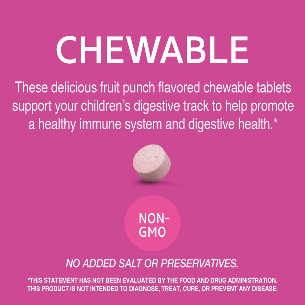 21st Century, Zoo Friends, Children's Chewable Probiotic, Age 4+, Fruit Punch, 30 Chewable Tablets