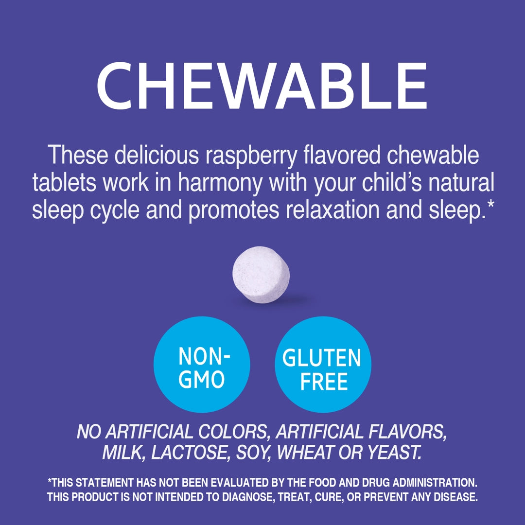 21st Century, Zoo Friends Sleep, Children's Chewable Melatonin, Ages 4+, Raspberry, 60 Chewable Tablets