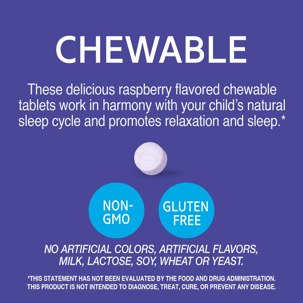 21st Century, Zoo Friends Sleep, Children's Chewable Melatonin, Ages 4+, Raspberry, 60 Chewable Tablets